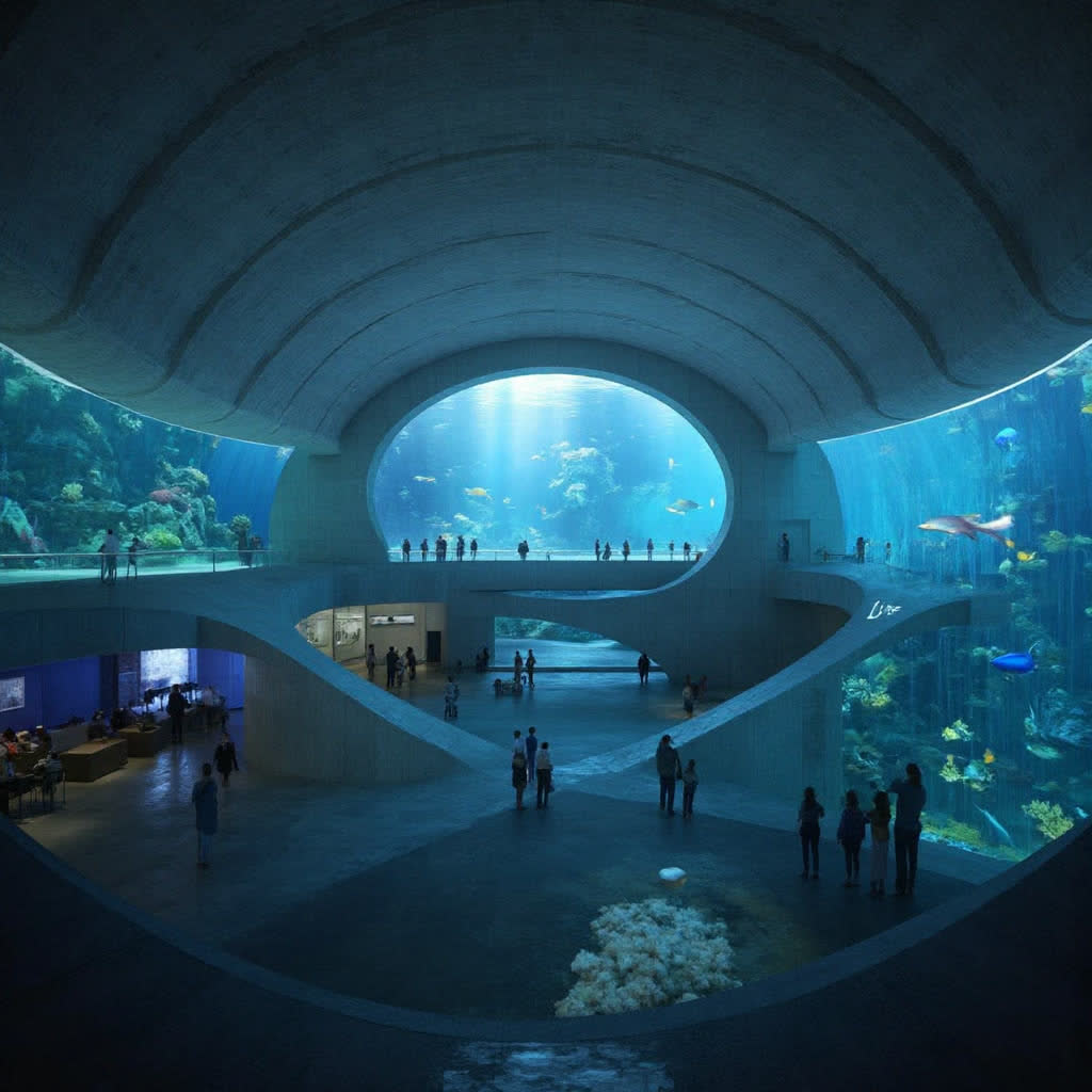Student render: aquarium interior