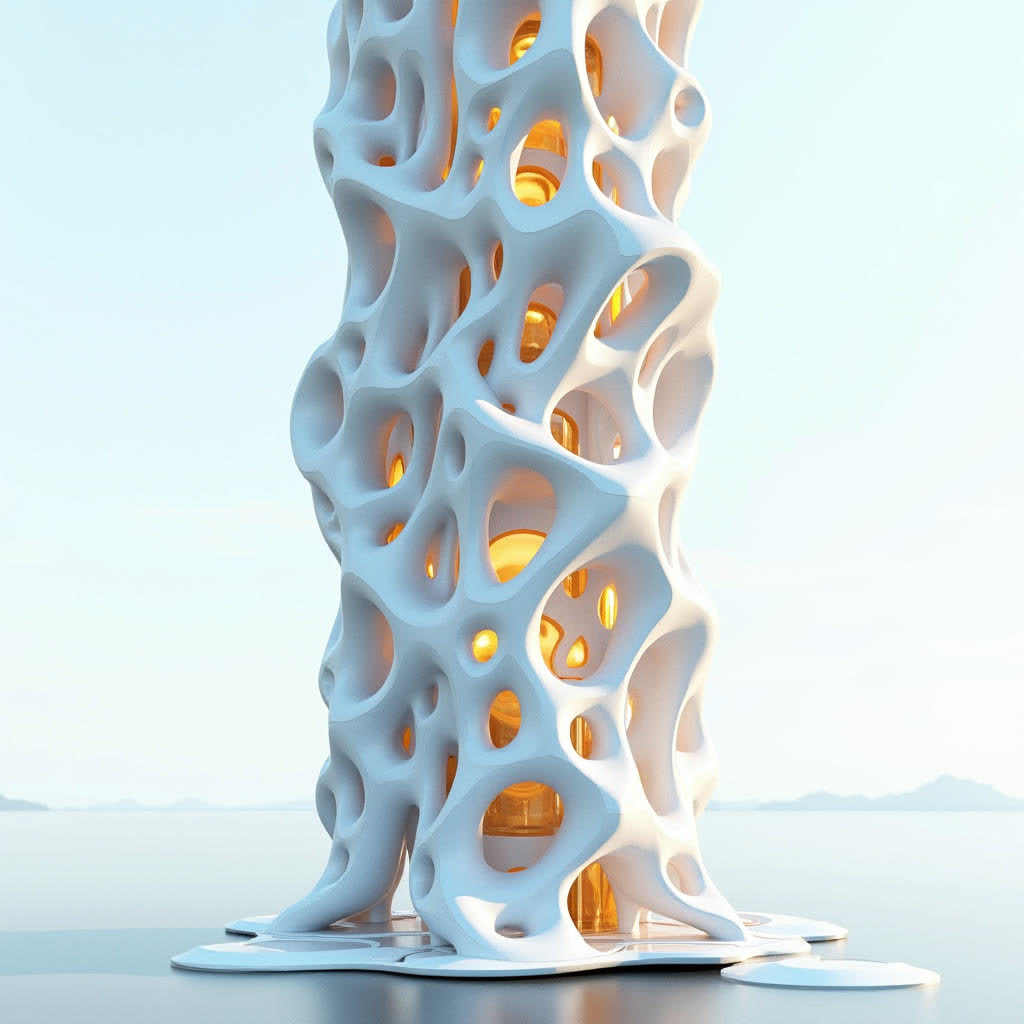 Student render: organic tower